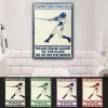 Baseball Players Short Bats Color Customized Classic Metal Signs