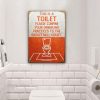 Basketball This Is A Toilet Restroom Customized Classic Metal Signs