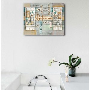 Bathroom Canvas Prints Wall Art Decor 2