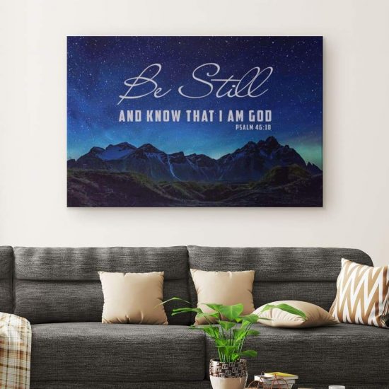 Mountain Stars Wall Art Canvas