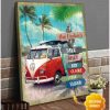 Beach And Camper Family Customized Canvas Prints Wall Art Decor