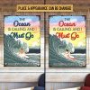 Beach Surfing Art Custom Classic Metal Signs