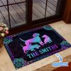 Beagle Personalized Custom Name Doormat Welcome Mat