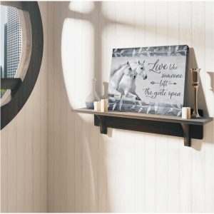 Beautiful Horse Canvas The Gate Open Wall Art Decor 3