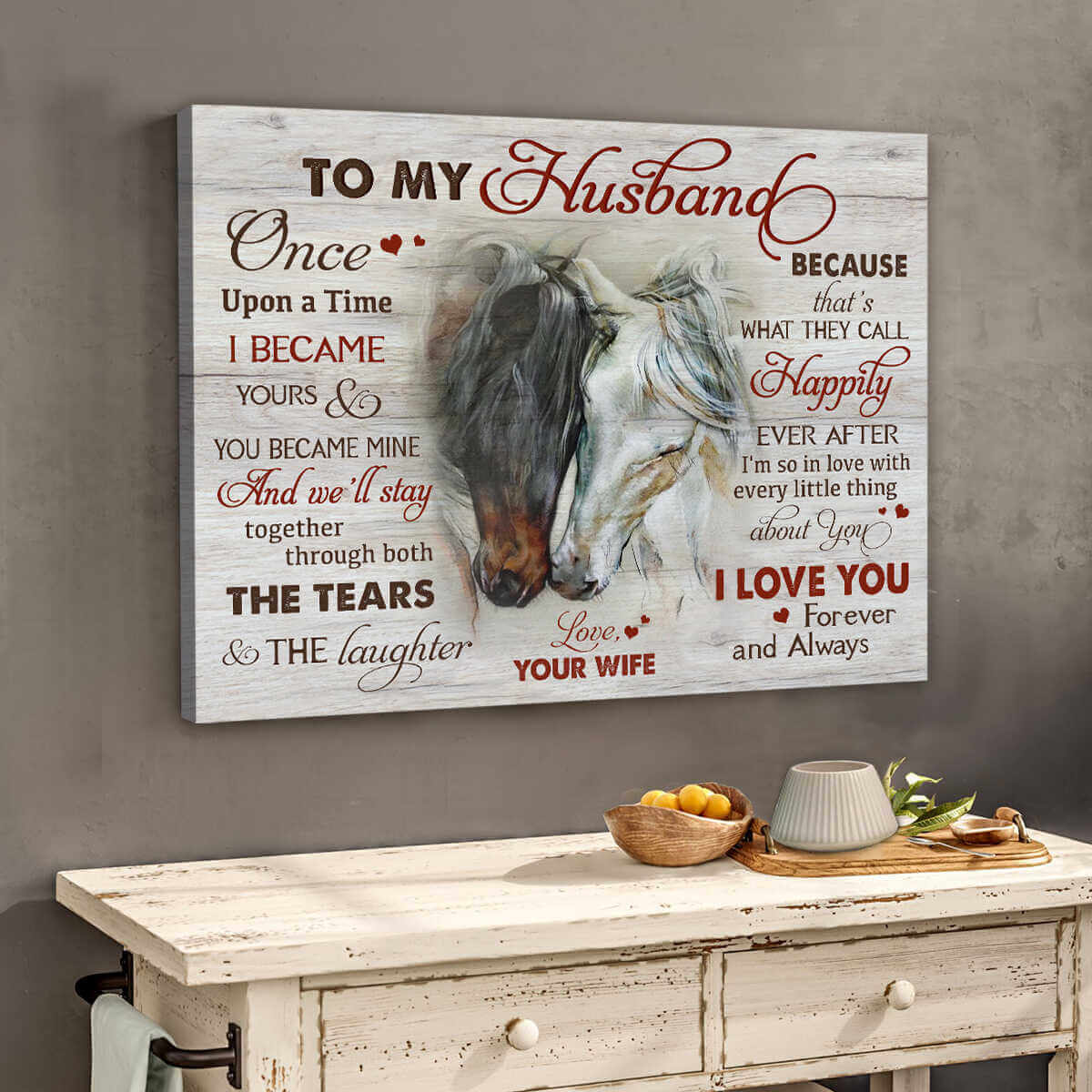 Beautiful-Horse-Canvas-To-My-Husband-Wall-Art-Decor-1 Beautiful Horse Canvas To My Husband Wall Art Decor 1