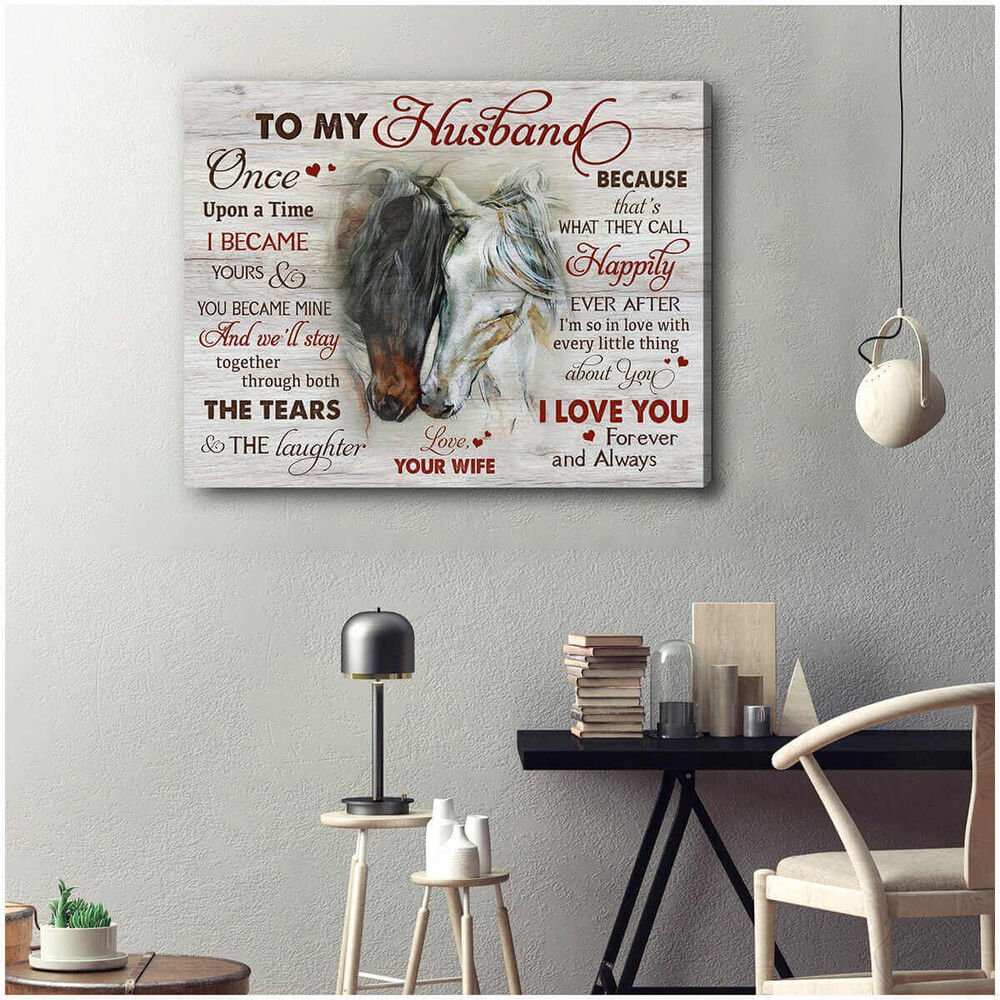 Beautiful-Horse-Canvas-To-My-Husband-Wall-Art-Decor-2 Beautiful Horse Canvas To My Husband Wall Art Decor 2
