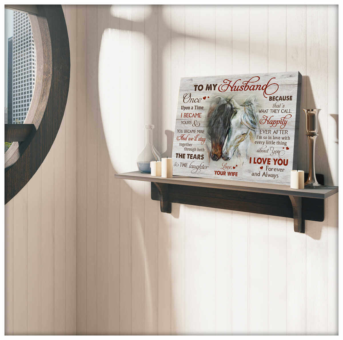 Beautiful-Horse-Canvas-To-My-Husband-Wall-Art-Decor-3 Beautiful Horse Canvas To My Husband Wall Art Decor 3