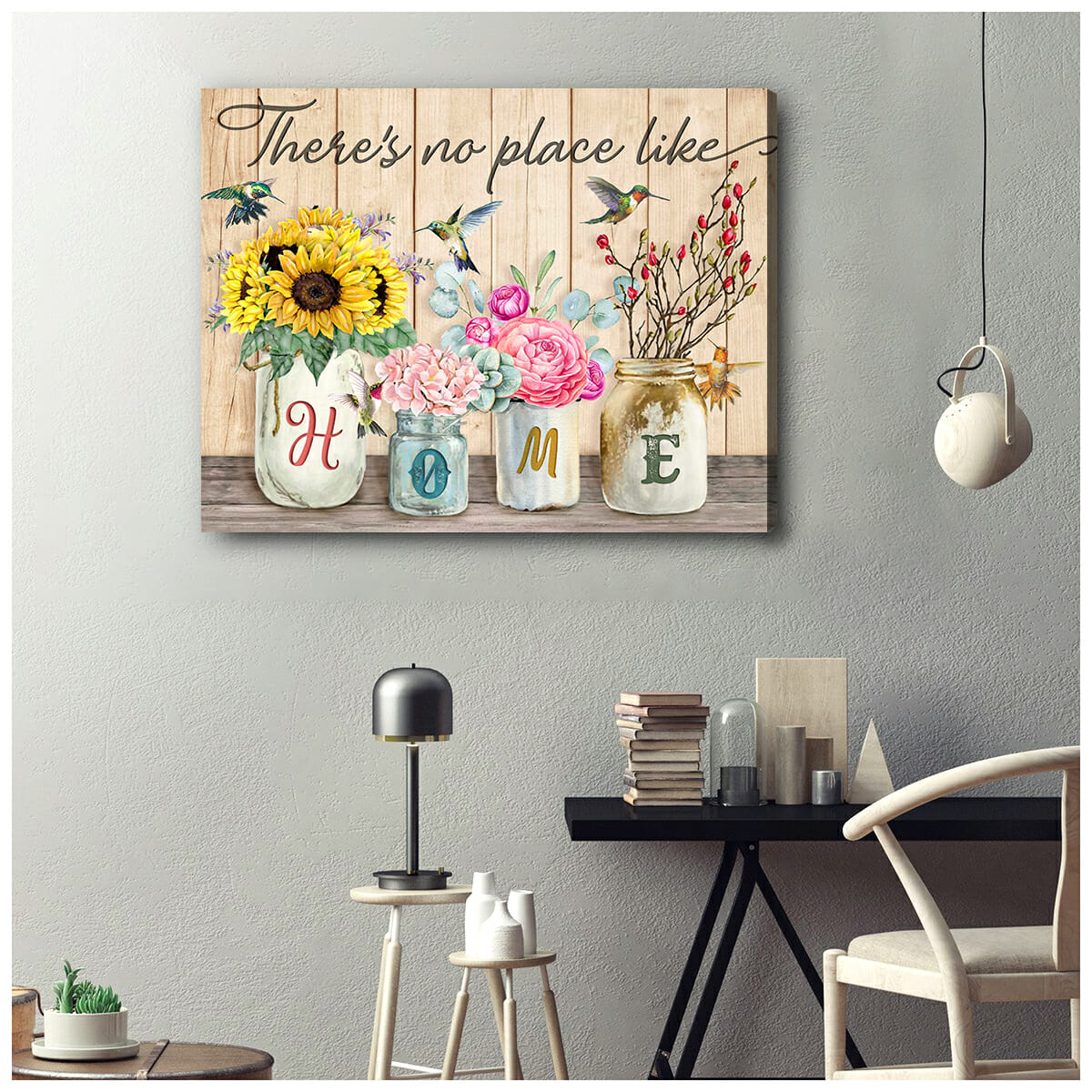 Beautiful-Hummingbird-Canvas-ThereS-No-Place-Like-Home-Wall-Art-Decor-2 Beautiful Hummingbird Canvas ThereS No Place Like Home Wall Art Decor 2