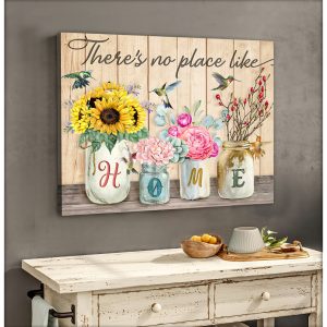 Beautiful Hummingbird Canvas There'S No Place Like Home Wall Art Decor 3 Beautiful Hummingbird Canvas ThereS No Place Like Home Wall Art Decor 3