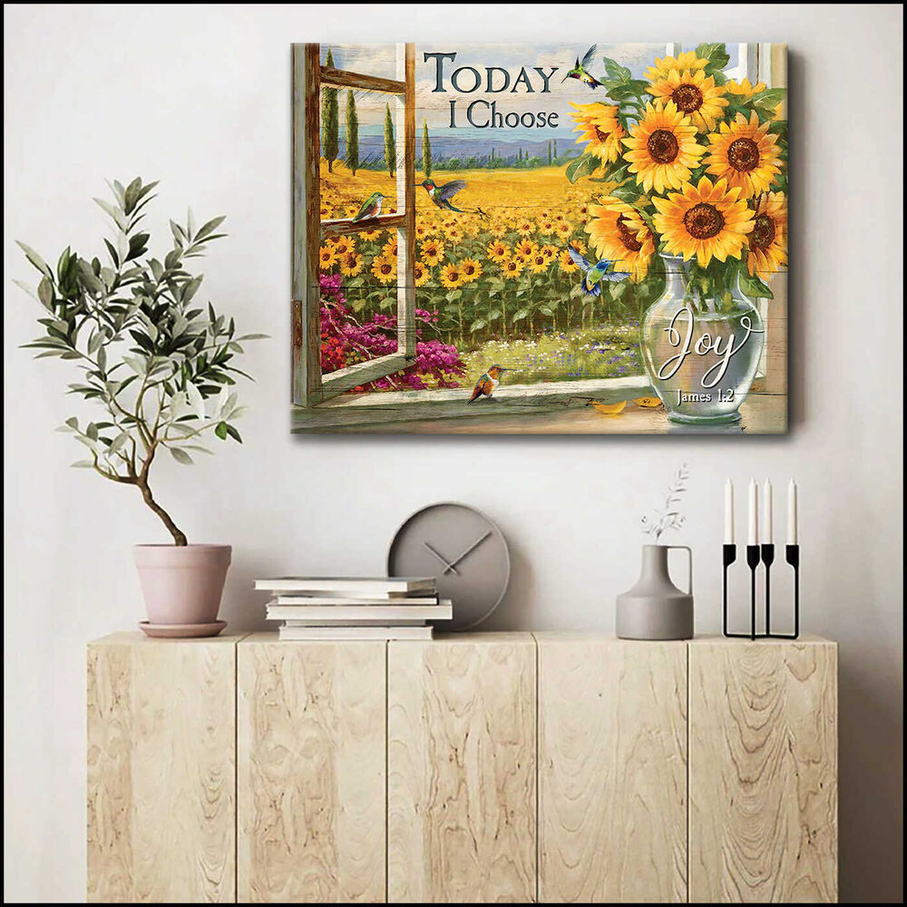 Beautiful-Joy-Hummingbird-And-Sunflower-Canvas-Prints-Wall-Art-Decor-3 Beautiful Joy Hummingbird And Sunflower Canvas Prints Wall Art Decor 3