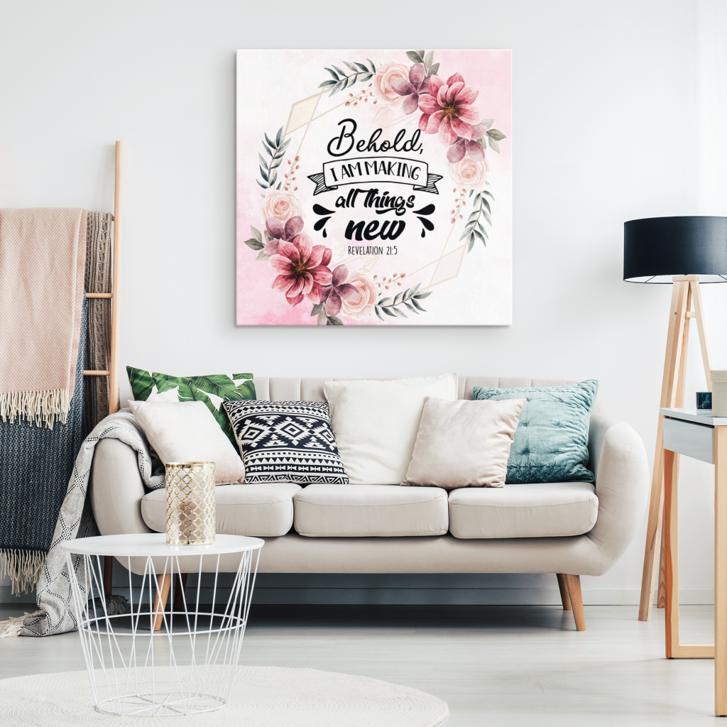 I Am Making All Things New Revelation 21:5 Canvas Wall Art