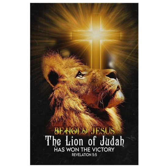 Behold Jesus The Lion Of Judah Canvas Wall Art 2