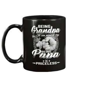 Being Grandpa Is An Honor Being Papa Is Priceless Mug 1