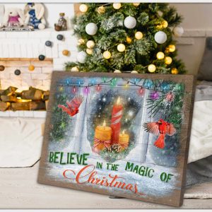Believe In The Magic Of Christmas Canvas Prints Wall Art Decor 1