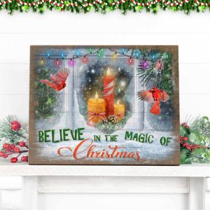 Believe In The Magic Of Christmas Canvas Prints Wall Art Decor 3