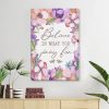 Believe In What You Pray For Canvas Wall Art