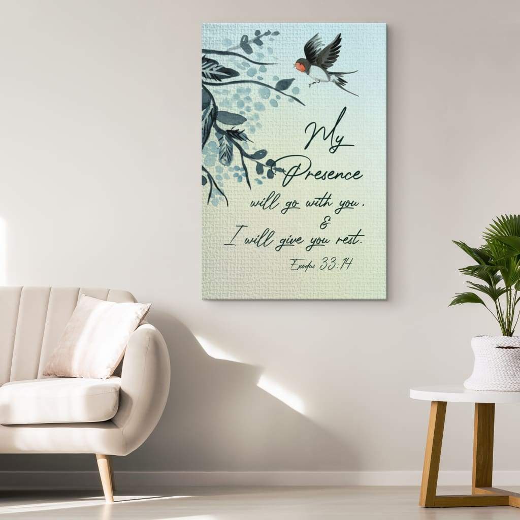 Bible-Verse-Wall-Art-Exodus-3314-My-Presence-Will-Go-With-You-Canvas-Print-1 Bible Verse Wall Art Exodus 3314 My Presence Will Go With You Canvas Print 1
