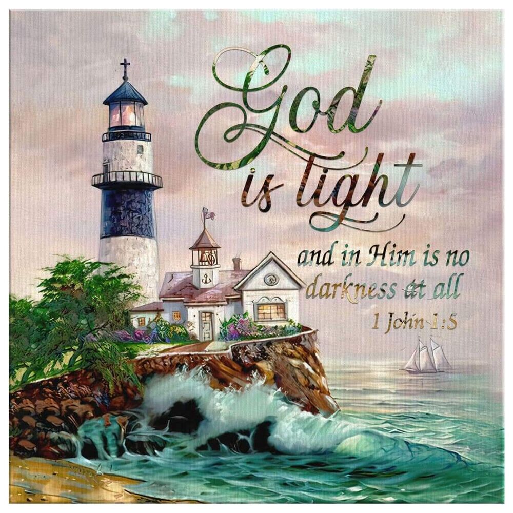 Bible-Verse-Wall-Art-God-Is-Light-1-John-15-Kjv-Canvas-Print-2 Bible Verse Wall Art God Is Light 1 John 15 Kjv Canvas Print 2