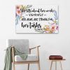 Bible Verse Wall Art: Proverbs 31:17 She Sets About Her Work Vigorously Canvas Print