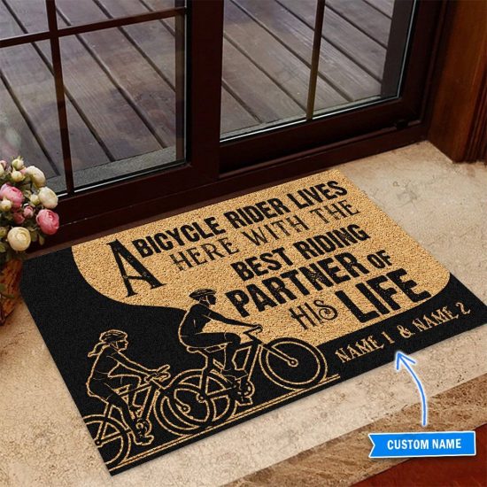 Bicycle Personalized Custom Name Doormat Welcome Mat 1 6