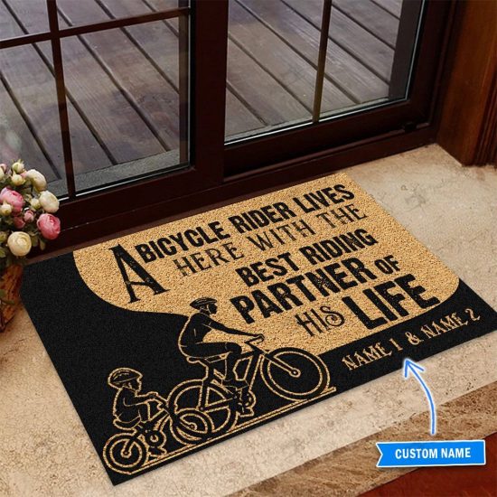 Bicycle Personalized Custom Name Doormat Welcome Mat 2 6
