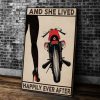 Biker Canvas And She Lived Happily Ever After Canvas Prints Wall Art Decor