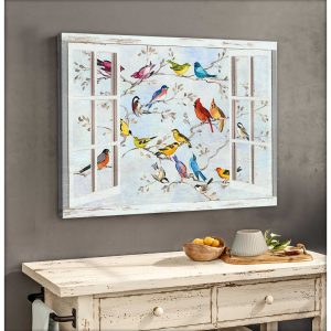 Birds And Windows Canvas Prints Wall Art Decor 3