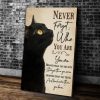 Black Cat Canvas Never Forget Who You Are Who You Are Canvas