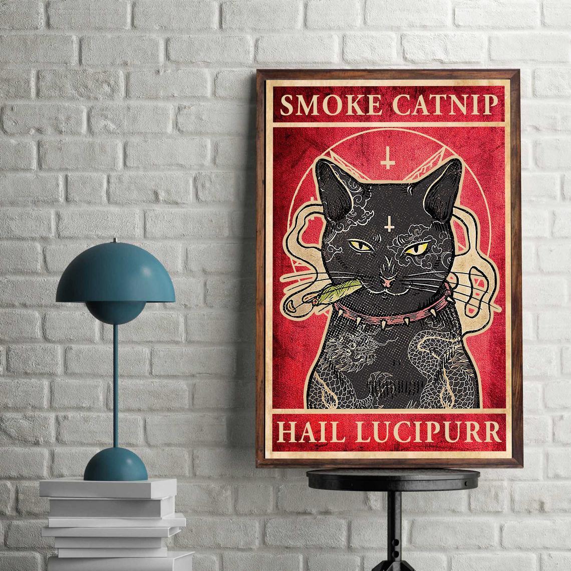 Black Cat Wall Art