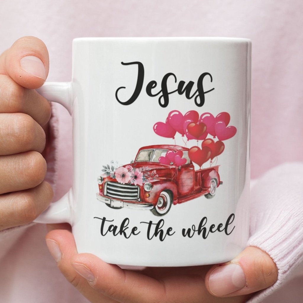 Black Jesus Take The Wheel Coffee Mug