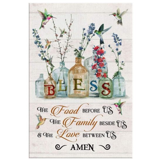 Bless The Food Before Us Canvas Wall Art 2