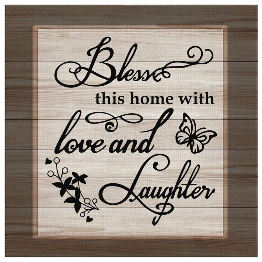 Bless-This-Home-With-Love-And-Laughter-Christian-Wall-Art-Canvas-Print-2 Bless This Home With Love And Laughter Christian Wall Art Canvas Print 2