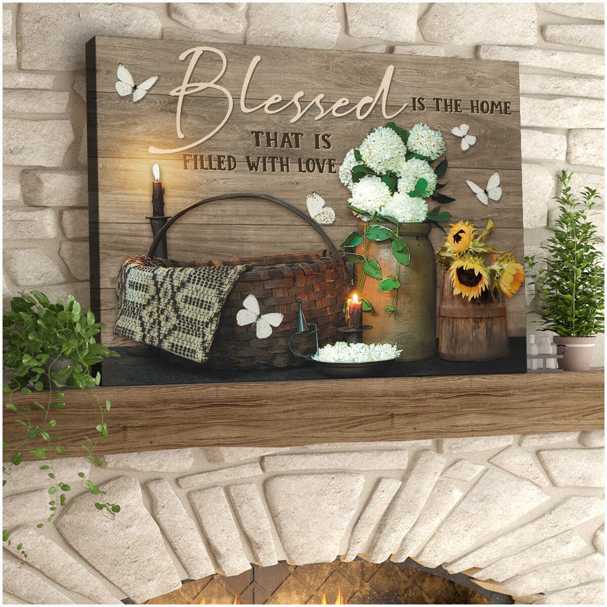 Blessed-Is-The-Home-That-Is-Filled-With-Love-Farm-Butterfly-Canvas-Prints-Wall-Art-Decor-2 Blessed Is The Home That Is Filled With Love Farm Butterfly Canvas Prints Wall Art Decor 2