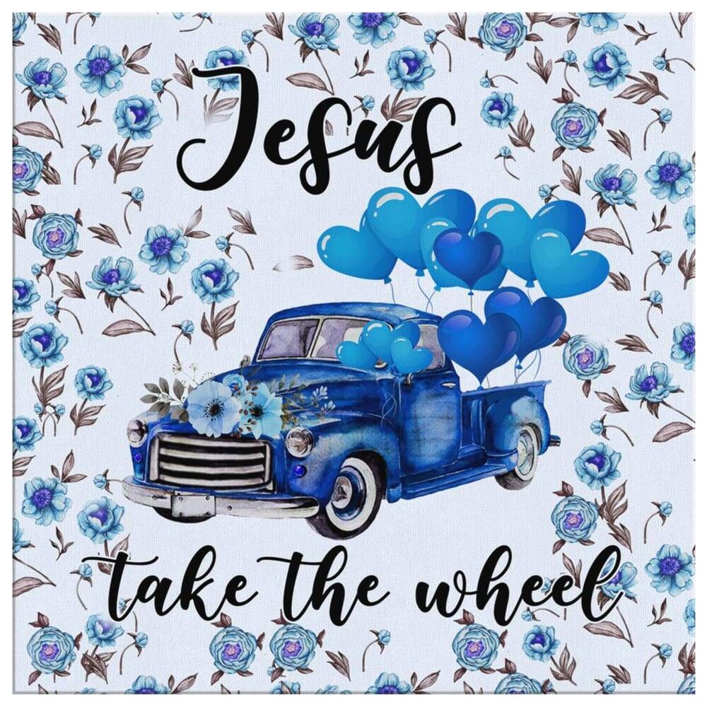 Blue-Jesus-Take-The-Wheel-Canvas-Wall-Art-Christian-Wall-Art-2 Blue Jesus Take The Wheel Canvas Wall Art Christian Wall Art 2