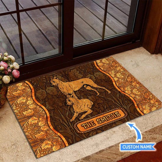Boxer Personalized Custom Name Doormat Welcome Mat 2 1