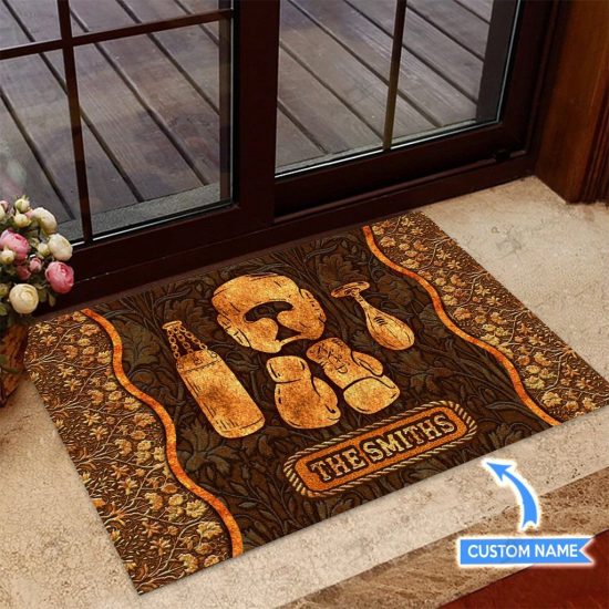 Boxing Personalized Custom Name Doormat Welcome Mat 2