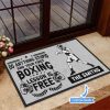 Boxing Personalized Custom Name Doormat Welcome Mat