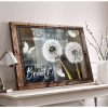 Brown Vintage Window Dandelion And Butterflies Canvas Just Breathe Wall Art Decor