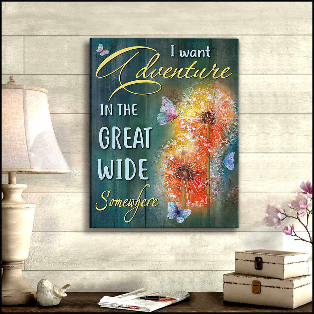 Butterfly-Canvas-I-Want-Adventure-Wall-Art-1 Butterfly Canvas I Want Adventure Wall Art 1