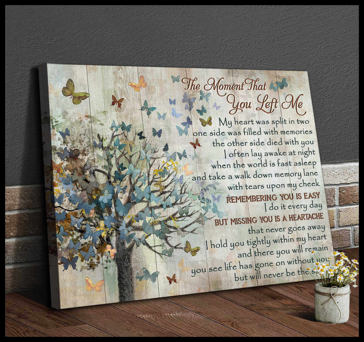 Butterfly-Canvas-The-Moment-That-You-Left-Me-Wall-Art-Decor-2 Butterfly Canvas The Moment That You Left Me Wall Art Decor 2
