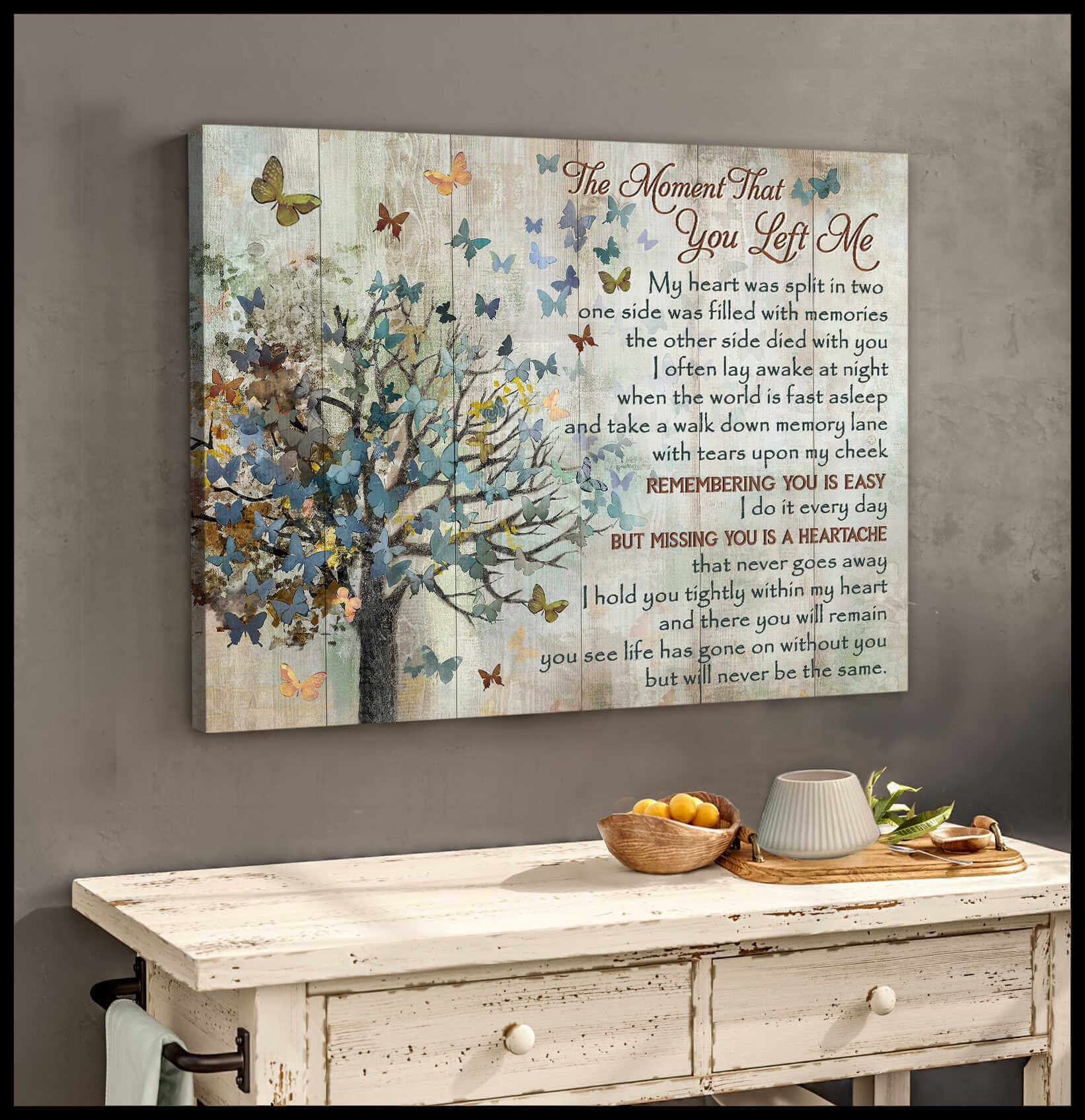 Butterfly-Canvas-The-Moment-That-You-Left-Me-Wall-Art-Decor-3 Butterfly Canvas The Moment That You Left Me Wall Art Decor 3