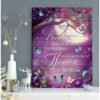 Butterfly Canvas Wall Art - Motivational Quotes Canvas - Butterfly Because Someone We Love Is In Heaven Canvas Wall Art Decor