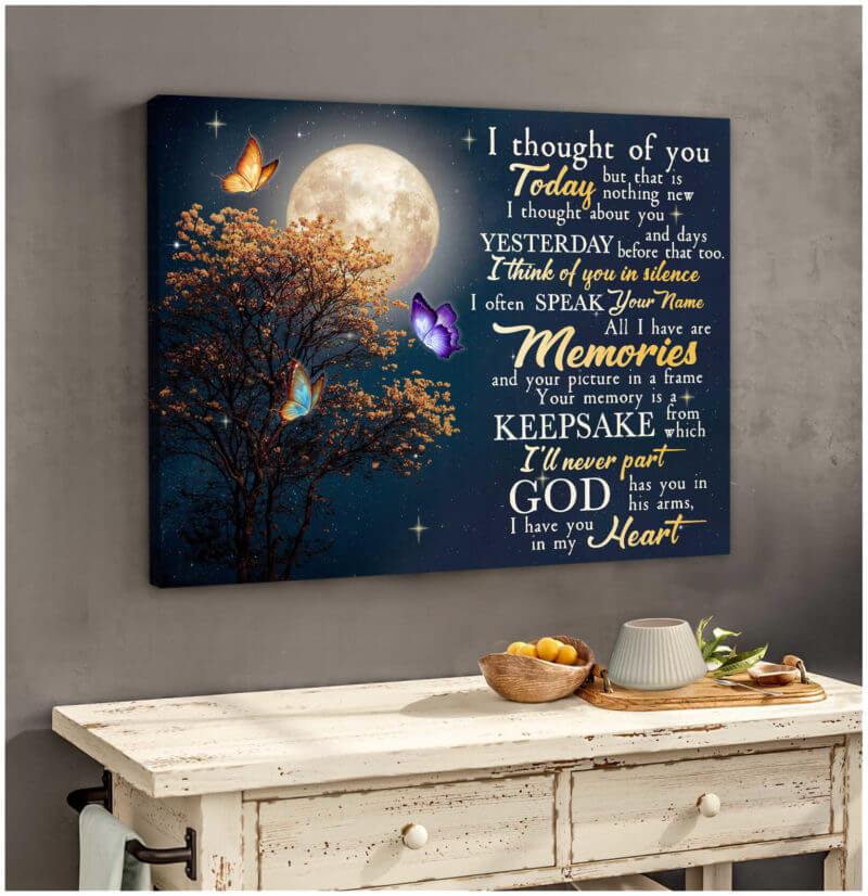Butterfly-Canvas-Wall-Art-Motivational-Quotes-Canvas-Butterfly-Canvas-I-Thought-Of-You-Wall-Art-Decor Butterfly Canvas Wall Art - Motivational Quotes Canvas - Butterfly Canvas I Thought Of You Wall Art Decor