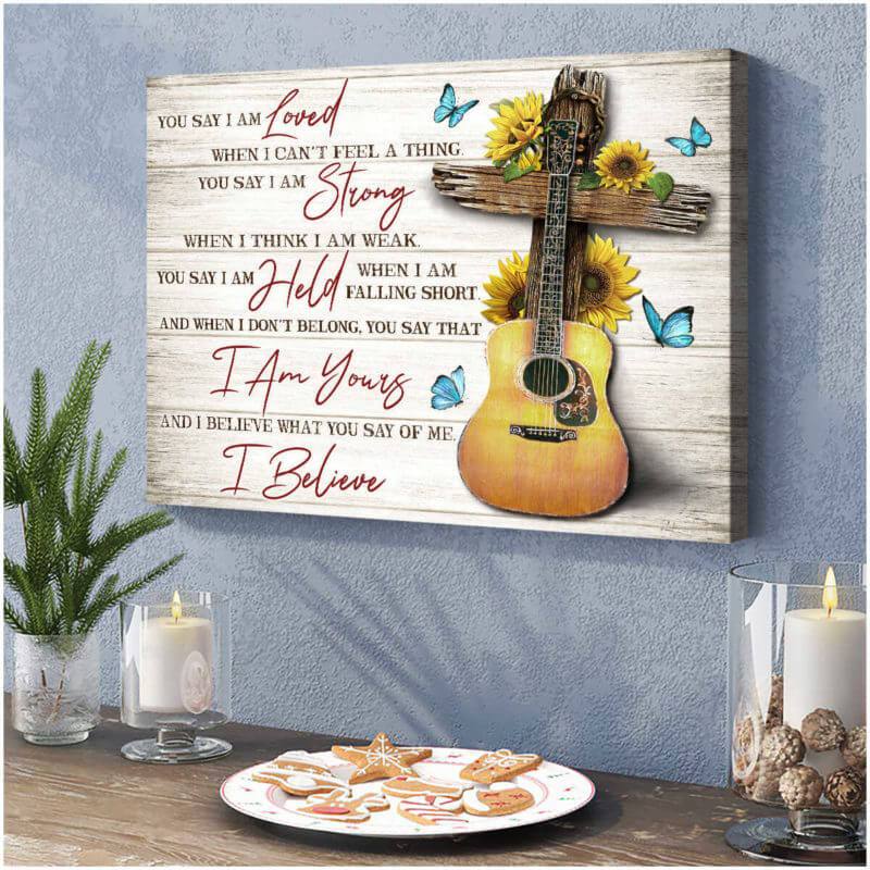Butterfly Canvas Wall Art - Motivational Quotes Canvas - Butterfly Canvas You Say Wall Art Decor
