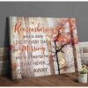 Butterfly Canvas Wall Art - Motivational Quotes Canvas - Butterfly Memorial Canvas Remembering You Wall Art Decor