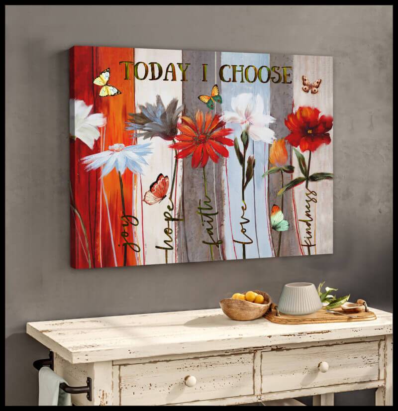 Butterfly-Canvas-Wall-Art-Motivational-Quotes-Canvas-Butterfly-Today-I-Choose-Joy Butterfly Canvas Wall Art - Motivational Quotes Canvas - Butterfly Today I Choose Joy
