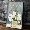 Butterfly Canvas Wall Art - Motivational Quotes Canvas - Let It Be Butterfly Canvas Wall Art Decor