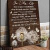 Butterfly Canvas Wall Art - Motivational Quotes Canvas - Stunning Butterfly And Dandelion Canvas In My Life Wall Art Decor