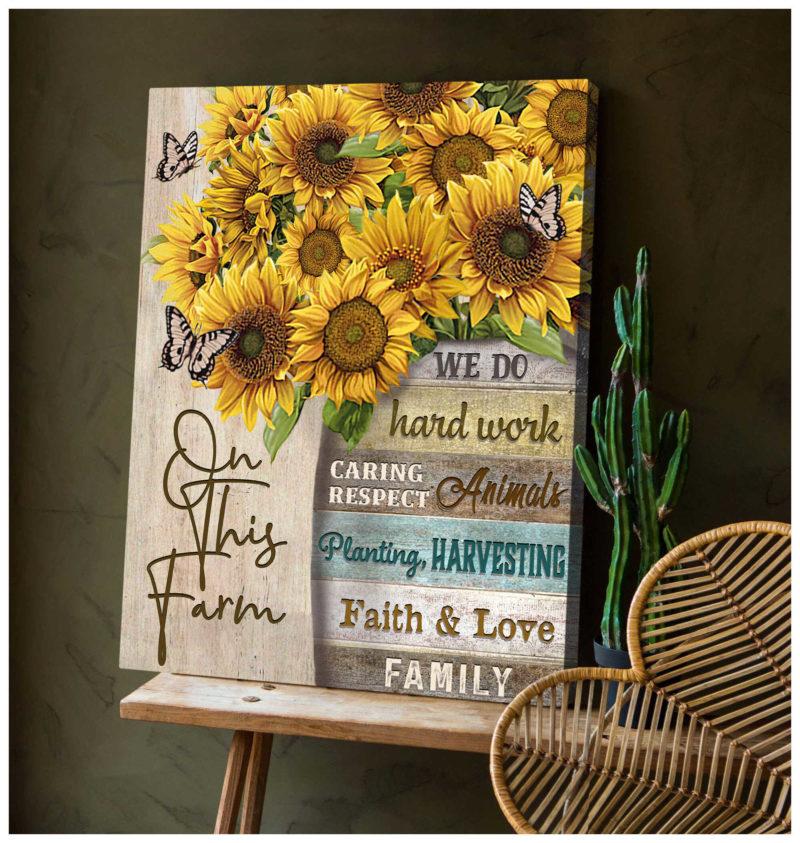Butterfly-Canvas-Wall-Art-Motivational-Quotes-Canvas-Sunflowers-And-Butterflies-On-This-Farm-Canvas-Wall-Art-Decor Butterfly Canvas Wall Art - Motivational Quotes Canvas - Sunflowers And Butterflies On This Farm Canvas Wall Art Decor