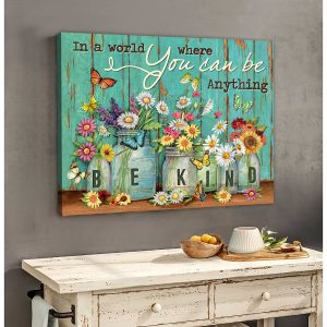 Butterfly Farmhouse A World Where You Can Be Anything Canvas Prints Wall Art Decor 1